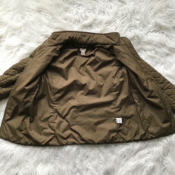 ' J CREW BROWN QUILTED JACKET COAT - Picture 6 of 12